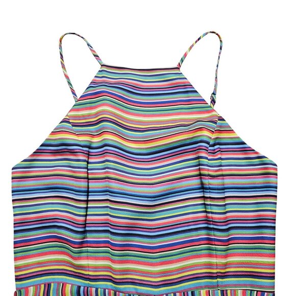 Amanda Uprichard Aviva Jumpsuit Stripe Dopamine Dressing Y2K Indie Vanguard Retr - Picture 6 of 14